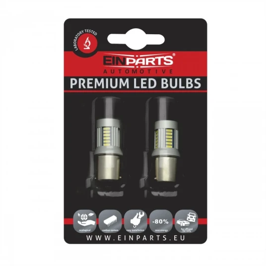 Einparts EPL144 P21W 1156 30SMD 4 2stk LED-pære med CANBUS-kompatibilitet Einparts EPL144 P21W 1156 30SMD 4 2stk LED-pære med CANBUS-kompatibilitet