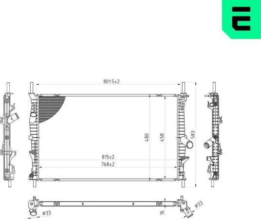 ERA 673010 Radiator motorkjøling