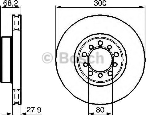 BOSCH 0 986 478 197 Bremseskive