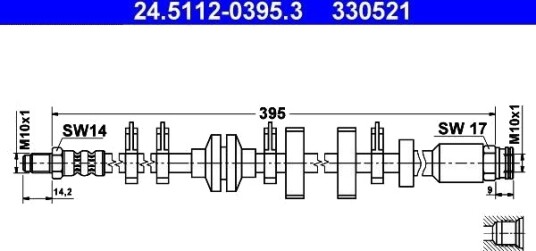 Bremseslange ATE 24.5112 0395.3