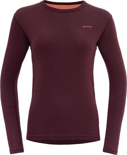 Devold Multi Sport Merino 190 Shirt Wmn, 744a Port, L Devold Multi Sport Merino 190 Shirt Wmn, 744a Port, L