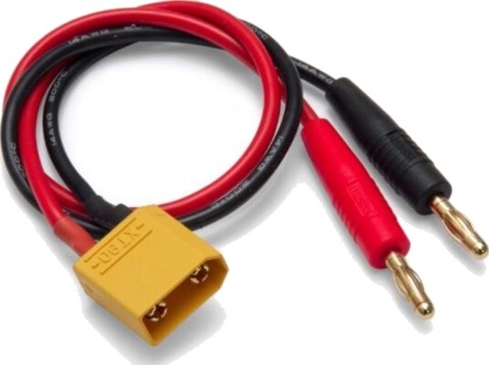 Dynomax Ladekabel XT90 med 4mm Kontakter Laddk_XT90_4