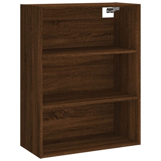 vidaXL Highboard brun eik 69,5x34x180 cm konstruert tre 8720845928599