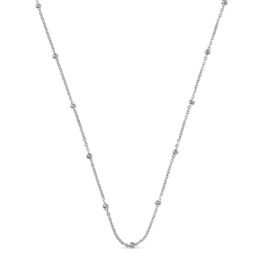 Enamel Copenhagen Beaded Chain Necklace Sølv Sterling 925 38 40 42 cm