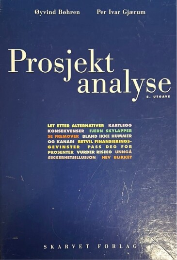 Prosjektanalyse, Pent brukt bok