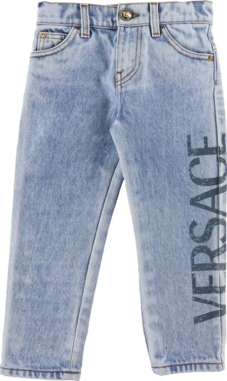 Versace Jeans Lyseblå m. Trykk Versace 8 år 128 Jeans