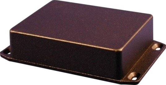Hammond Electronics 1590BXFLBK 254 × 70 × 49,5 mm Aluminium Sort RAL 9005 Kabinett