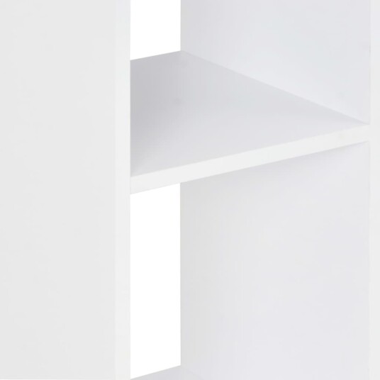  Barbord hvit og sonoma eik 60x60x110 cm 8718475796602