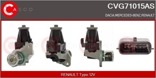 EGR-ventil CASCO CVG71015AS