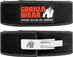 4 Inch Powerlifting Lever Belt, black, large/xlarge