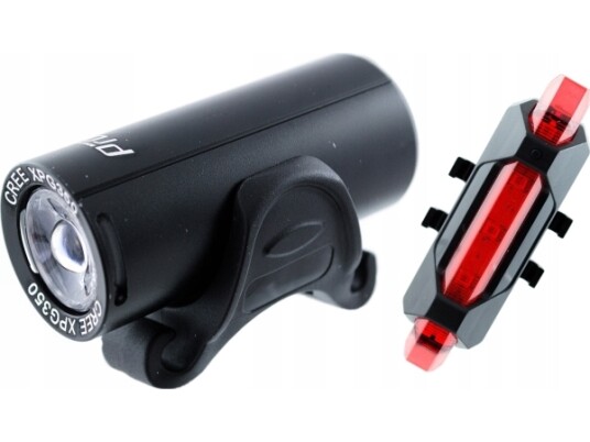 Apšvietimo Komplektas Prox Pictor Cree 350Lm + 10Lm Usb Juodas Apšvietimo Komplektas Prox Pictor Cree 350Lm + 10Lm Usb Juodas