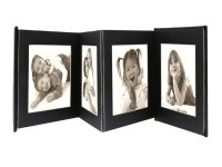 Deknudt Leporello - Sort - 8 ark - 10 x 15 cm - Skinn - 145 mm - 195 mm ( A66DC2 8PH 10X15 )