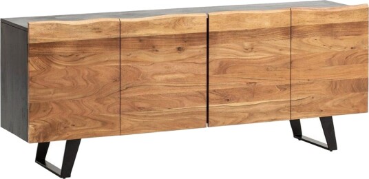 Sideboard & skänk Wohnling Svart Ljusbrun  