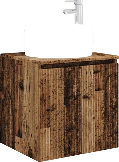 Vegghengt vaskeservant Gammelt tre 49,5 x 44,5 x 66 cm Vegghengt vaskeservant Gammelt tre 49,5 x 44,5 x 66 cm