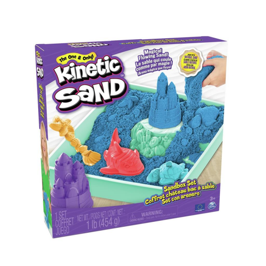 Kinetic Sand Sandbox Set Blue 6067478 Kinetic Sand Sandbox Set Blue 6067478