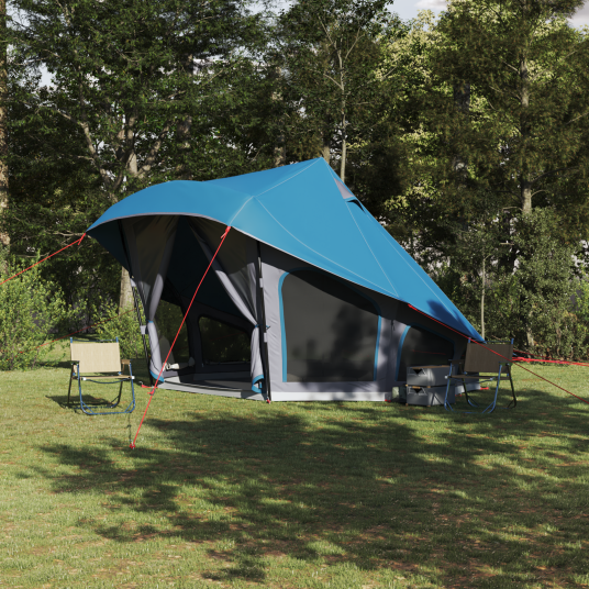 Tipi telt med tak med lagring Blå 508 x 470 x 300 cm taft