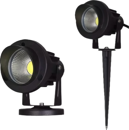 12 24V LED hage lampe 6W svart spyd 450 lm IP65 Farge på huset : Svart Kulør : Nøytral