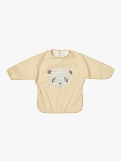 OYOY Lun Lun Panda Langermet Smekke med Trykknapper - Butter