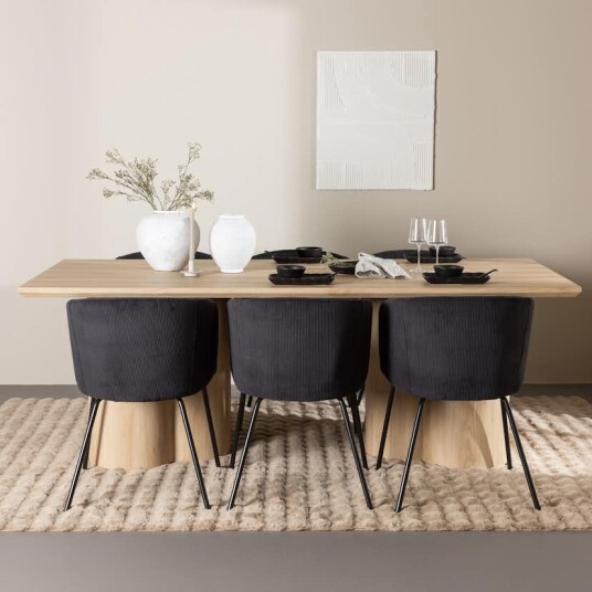 Spisegruppe Venture Home Olivia 210 med 6 stk Berit Stoler