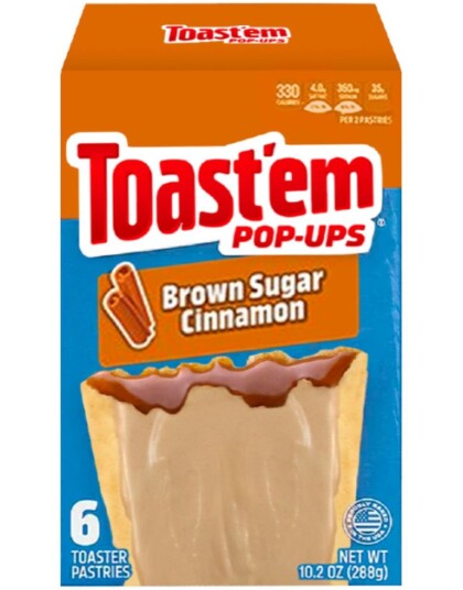 6 pk Toast"em Pop Ups Brown Suger Cinnamon 288 gram USA Import