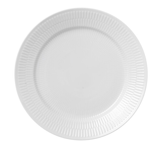 Royal Copenhagen White Fluted tallerken Diameter 27 cm