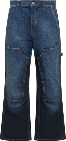 Off White Herre Jeans Blå W35,