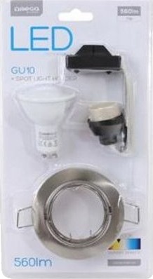 Omega Led Spotlight Holder Rund Nikkel Omega Led Spotlight Holder Rund Nikkel