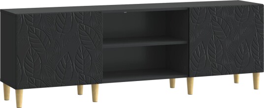 TV skap 150 x 31 x 50 cm Svart Konstruert tre TV skap 150 x 31 x 50 cm Svart Konstruert tre