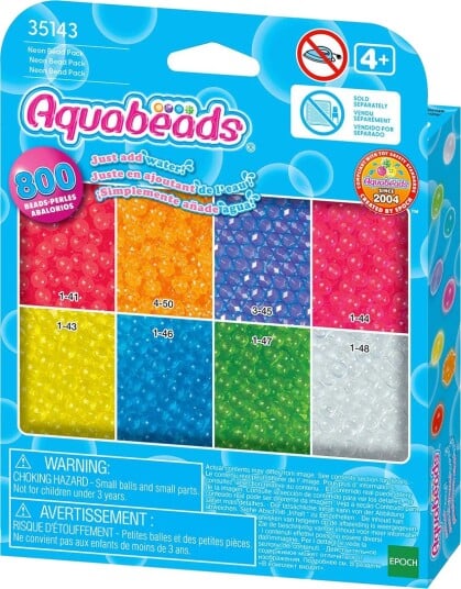 Aquabeads Perler 800 stk Neon Aquabeads Perler 800 stk Neon