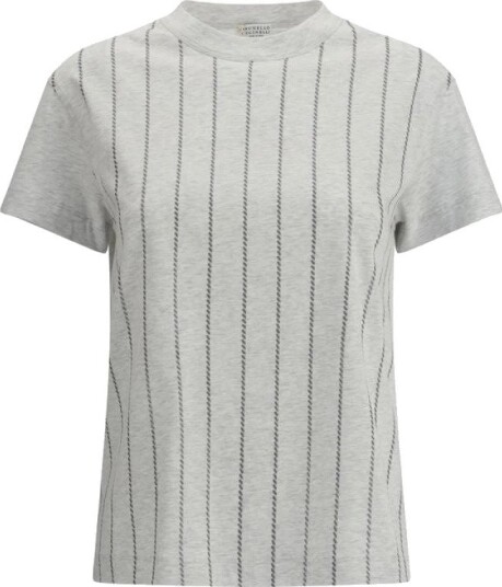 Brunello Cucinelli Dame Topper Grå S,
