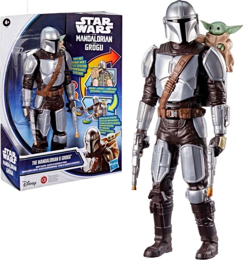 Star Wars Mandalorian & Grogu Bounty Blaster Actionfigur 30 cm for Barn fra 4 År