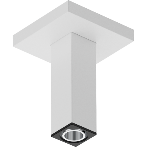 Hansgrohe dusjarm, 10 cm, matt hvit