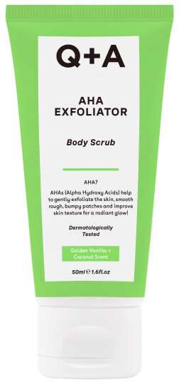 Q+A AHA Exfoliator Body Scrub 50 ml