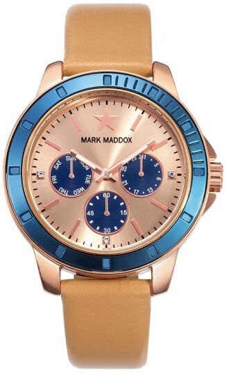 Mark Maddox Herreklokke MC0014 37 Classic Lær Ø40 mm