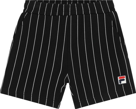 FILA Lubaco Regular Pinstriped Sweat Shorts Black 122 128