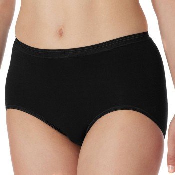Schiesser Truser Luxury Brief Svart bomull Small Dame
