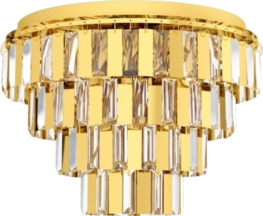 Eglo Erseka Taklampe 7L E14 Messing/Krystall