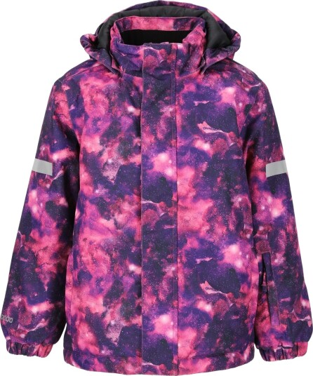 ZigZag Funzone Printed Skijakke Barn Pink 104 ZigZag Funzone Printed Skijakke Barn Pink 104