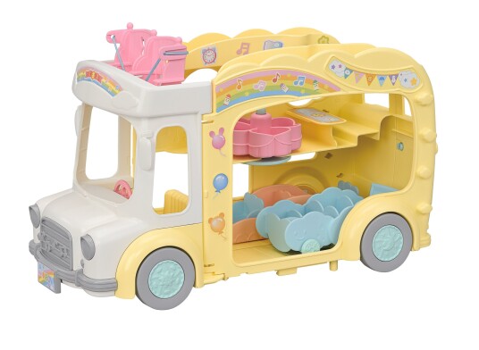 Sylvanian Families Rainbow Fun Kindergarten Bus 5744 Sylvanian Families Rainbow Fun Kindergarten Bus 5744
