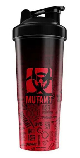 Mutant Shaker Iconic Black to Red 830 ml, shaker