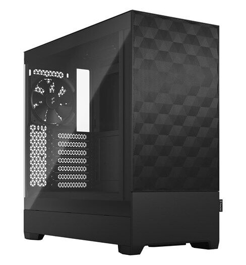 Fractal Design Pop Air Midi Tower Kabinett Sort med Transparent Glass