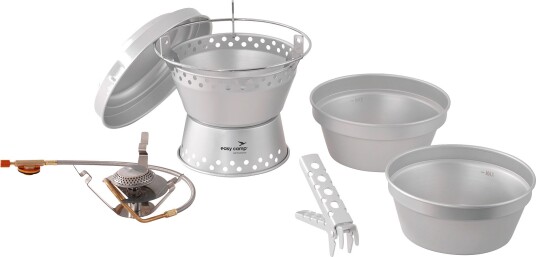 Easy Camp Storm Cooker & Stove Set Silver
