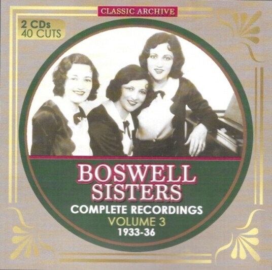 Boswell Sisters Complete Recordings 3 193336 CD