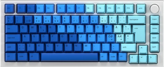 Glorious GMMK Pro 75% ISO White Ice x Caribbean Ocean Bundle