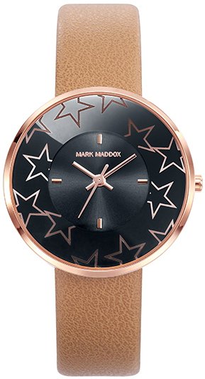 Mark Maddox Dameklokke MC0018 30 Classic Lær
