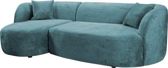 Rylian 3 seters sofa med divan turkis