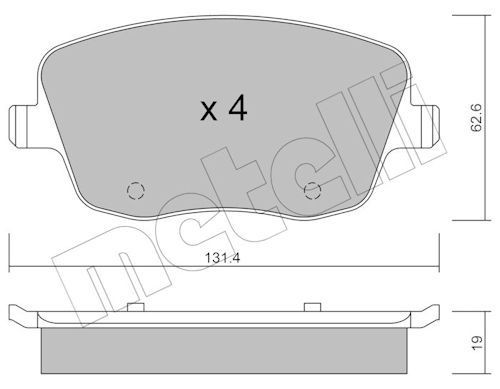 Bremseklosser METELLI 22 0547 0