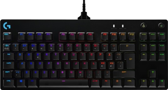 Logitech G Pro Mekanisk Gamingtastatur TKL med RGB Belysning - Nordisk - Svart Logitech G Pro Mekanisk Gamingtastatur TKL med RGB Belysning - Nordisk - Svart