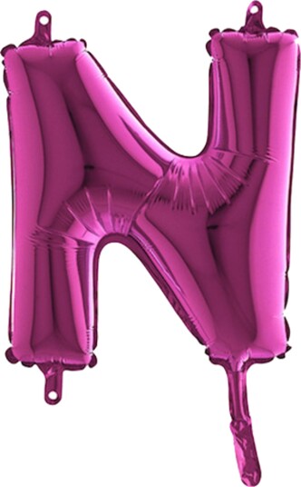 Ballongkungen Bokstavballong Mini Rosa Bokstav N 14331F