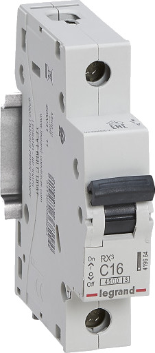 Legrand 12 stk RX³ MCB automatsikring C16 1P 1M 4,5kA